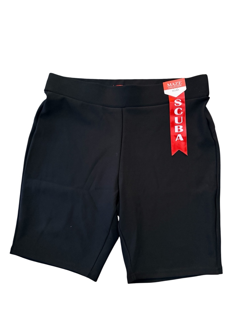 MAZE Black Scuba Athletic Shorts